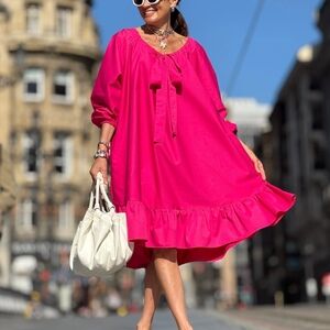 Marielle Almelo Dress Ivy Fuchsia